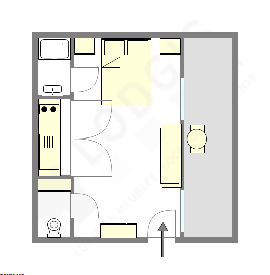 Apartment Paris 12° - Interactive plan