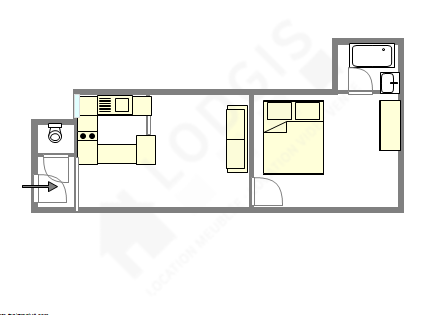 Appartement Paris 9° - Plan interactif
