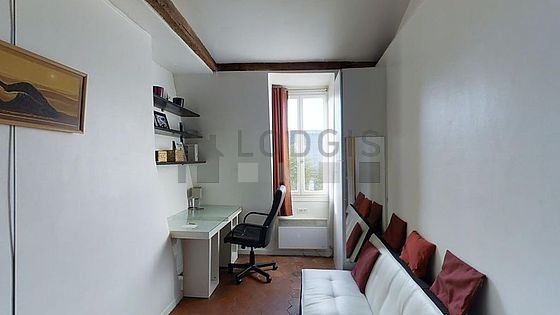 Living room with windows