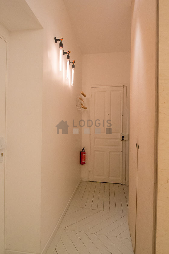 Beautiful entrance with wooden floor