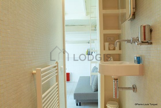 Bathroom equipped with cupboard