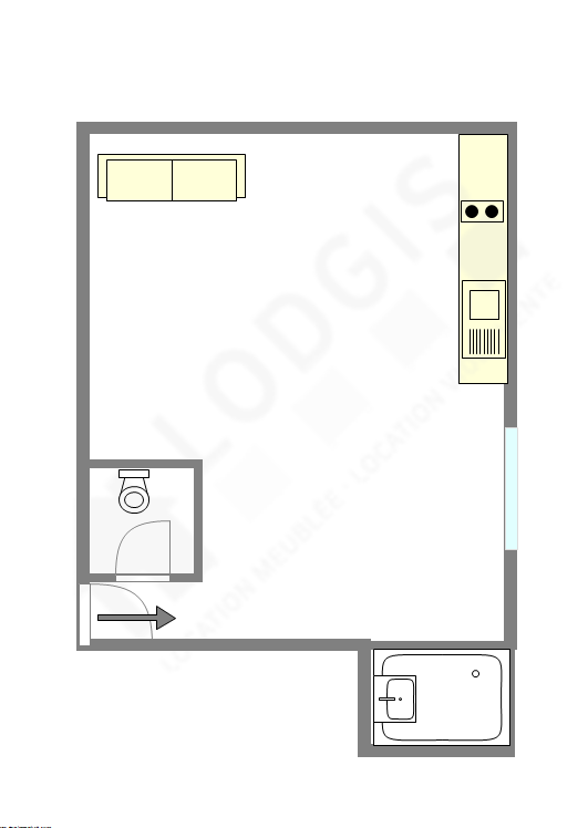Apartment Paris 2° - Interactive plan