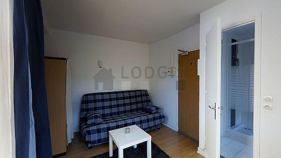 Living room with wooden floor