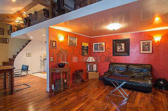 Living room facing the road