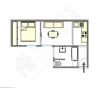 Apartment Courbevoie - Interactive plan
