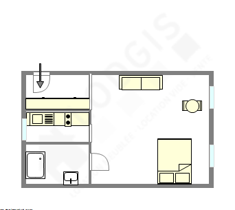 Apartment Paris 3° - Interactive plan