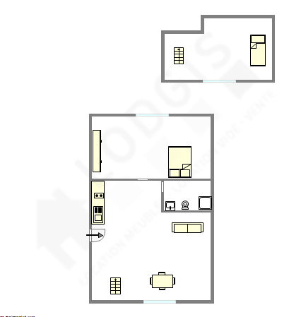 Apartamento Paris 11° - Plano interativo
