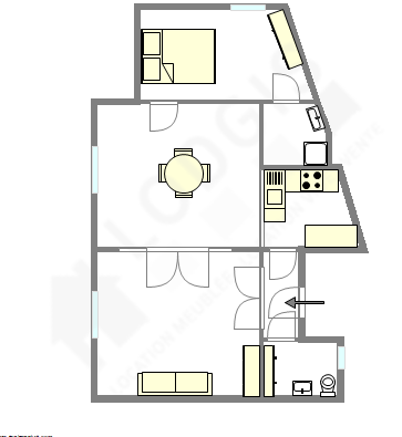 Wohnung Paris 16° - Interaktiven Plan
