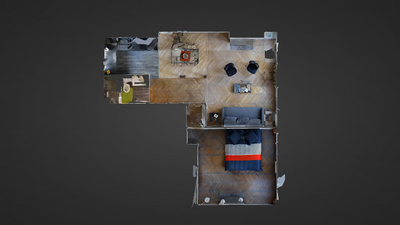 Квартира Париж 4° - Интерактивный план