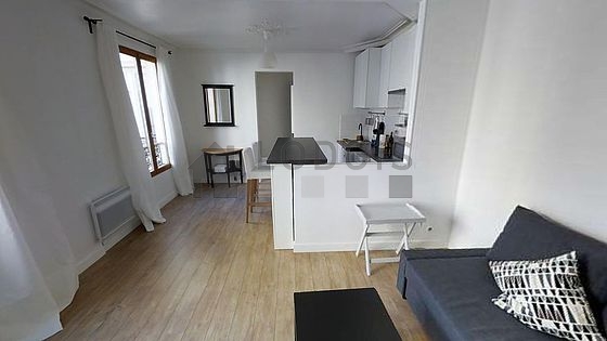 Living room facing the courtyard