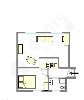アパルトマン パリ 9区 - レイアウト