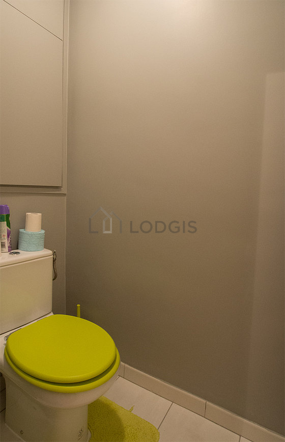 Toilets separated from the bathroom