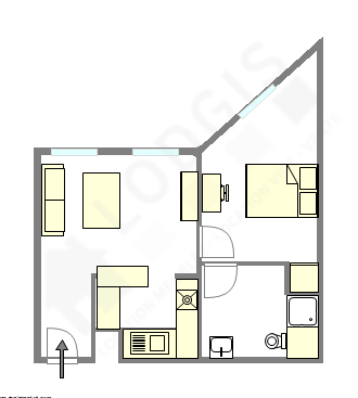 Apartment Courbevoie - Interactive plan