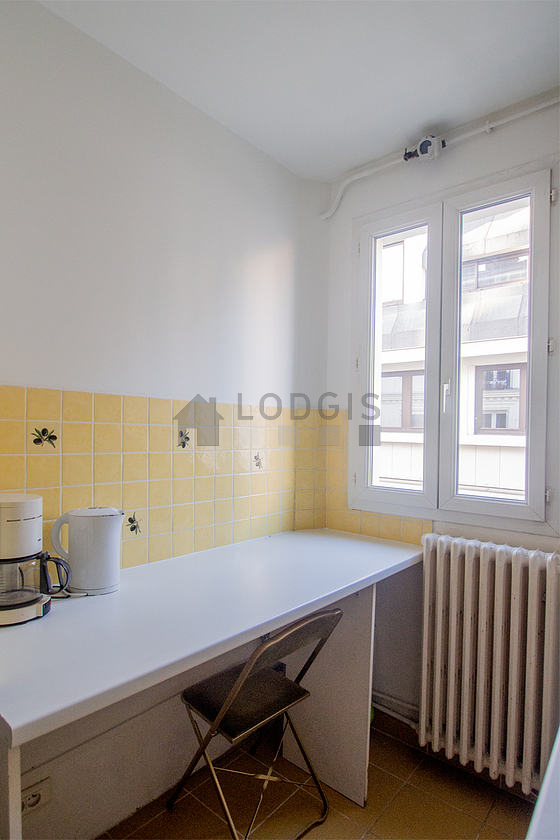 Very bright kitchen facing the road