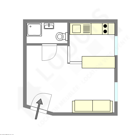 Квартира Париж 16° - Интерактивный план