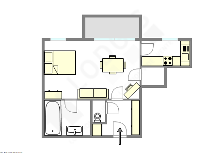Apartamento Puteaux - Plano interativo