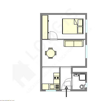 Appartement Paris 9° - Plan interactif