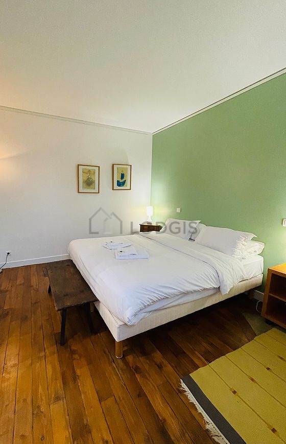 Bedroom facing the courtyard