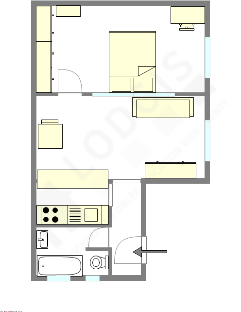 Квартира Париж 7° - Интерактивный план