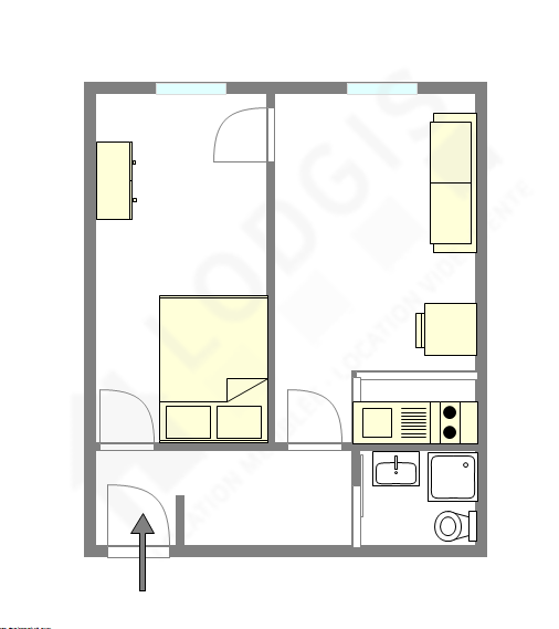 Appartamento Parigi 11° - Piantina interattiva
