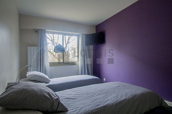 Bedroom facing the courtyard