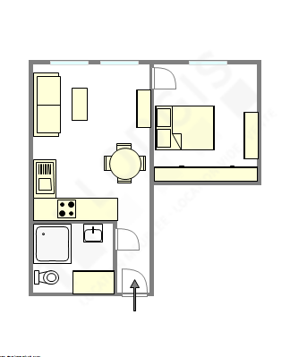 Квартира Париж 10° - Интерактивный план