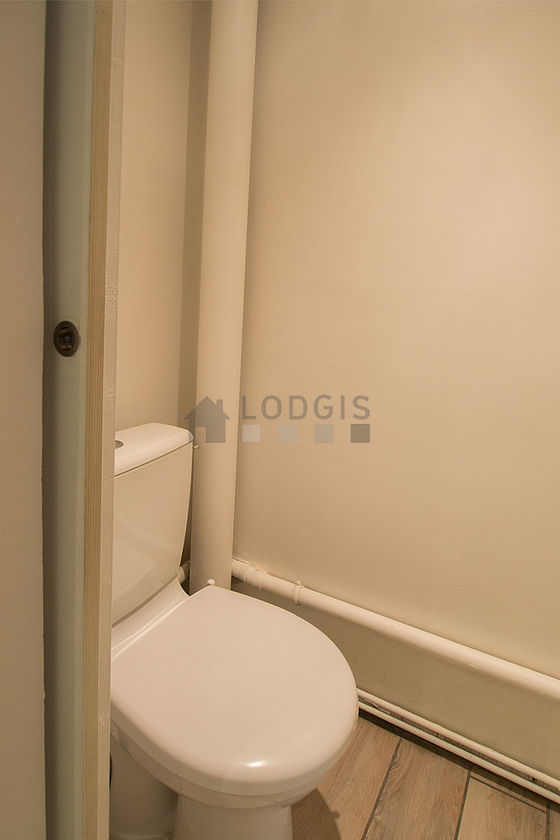 Toilets separated from the bathroom