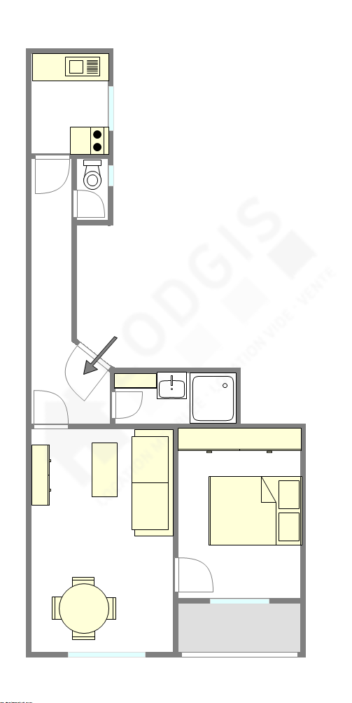 アパルトマン パリ 15区 - レイアウト