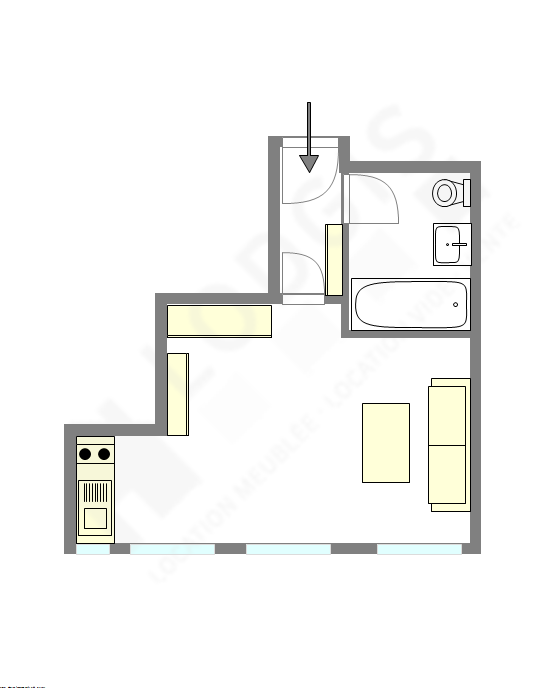 Appartement Paris 11° - Plan interactif