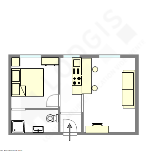 Appartement Paris 9° - Plan interactif