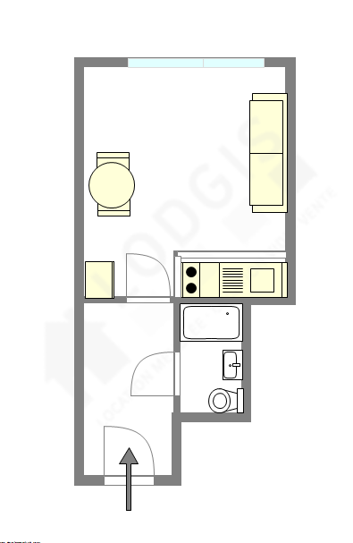 Квартира Париж 13° - Интерактивный план