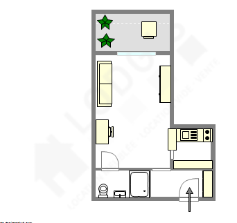 Apartamento París 16° - Plano interactivo