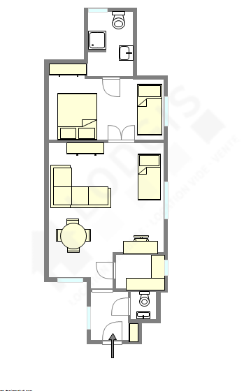 Appartamento Parigi 16° - Piantina interattiva