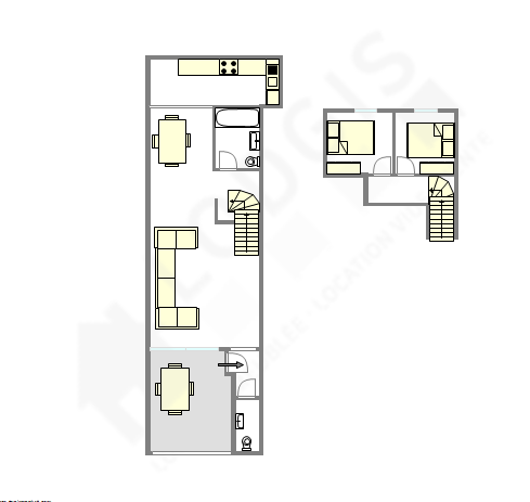 アパルトマン パリ 20区 - レイアウト