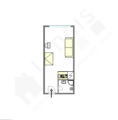 Квартира Париж 18° - Интерактивный план