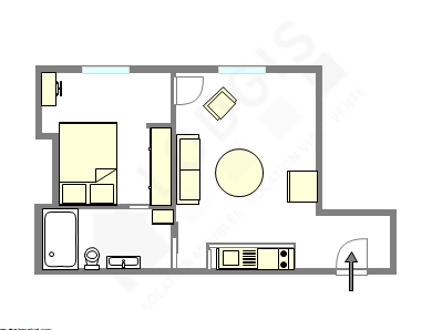 アパルトマン パリ 14区 - レイアウト
