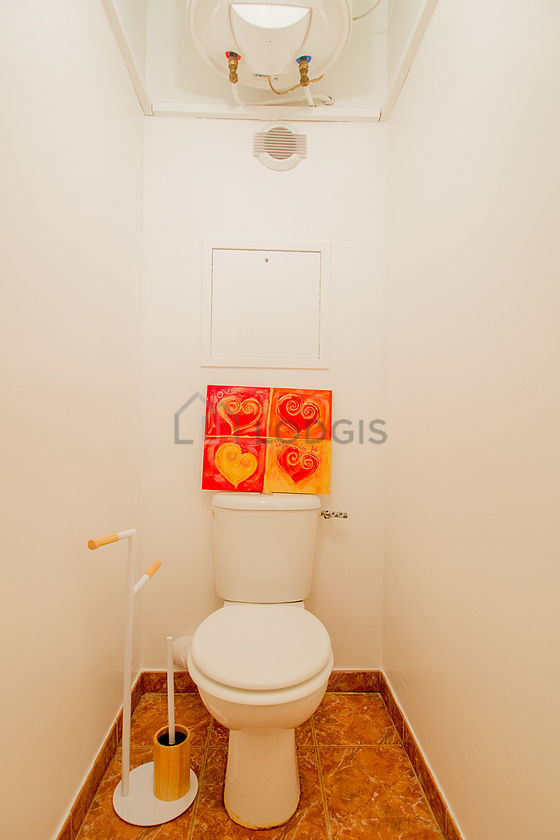 Toilets separated from the bathroom