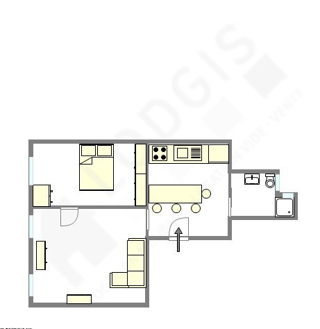 Квартира Париж 9° - Интерактивный план
