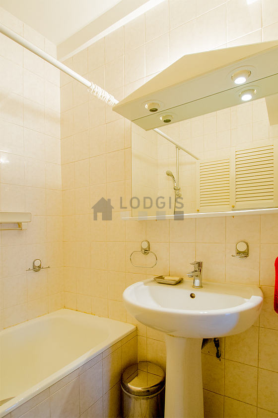 Bathroom equipped with cupboard