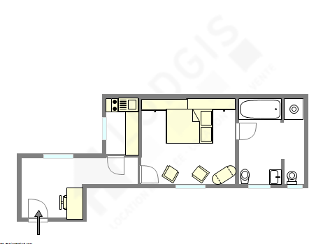 Appartamento Parigi 8° - Piantina interattiva