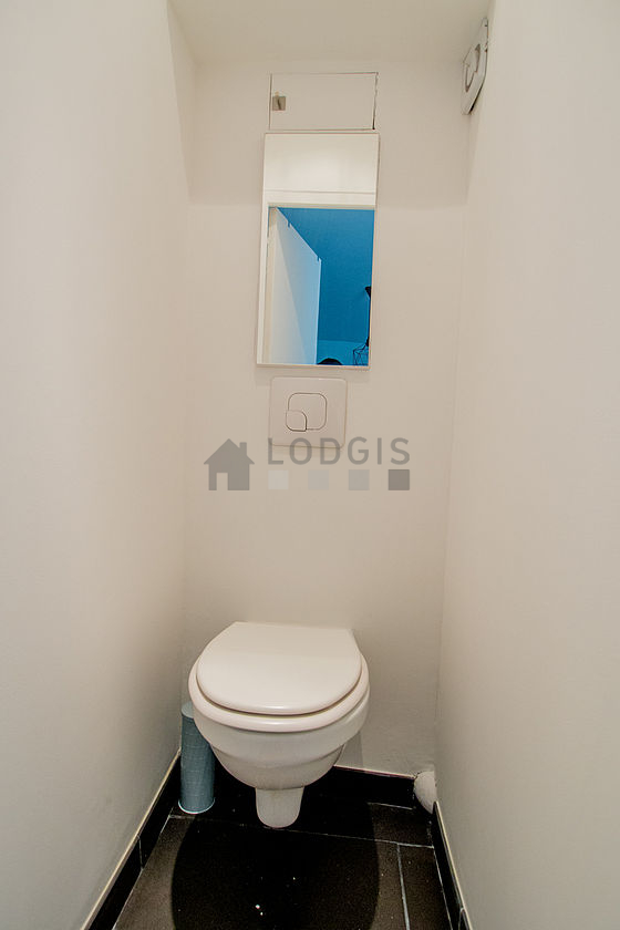 Toilets separated from the bathroom