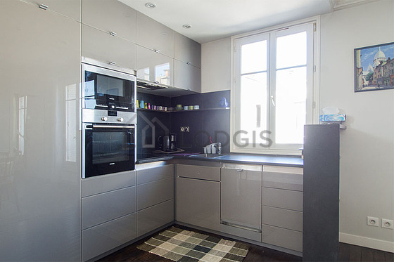 Great kitchen with wooden floor