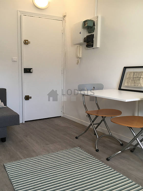Living room with wooden floor