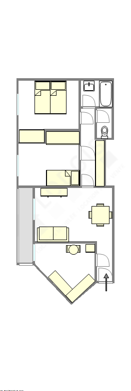 Wohnung Saint-Mandé - Interaktiven Plan