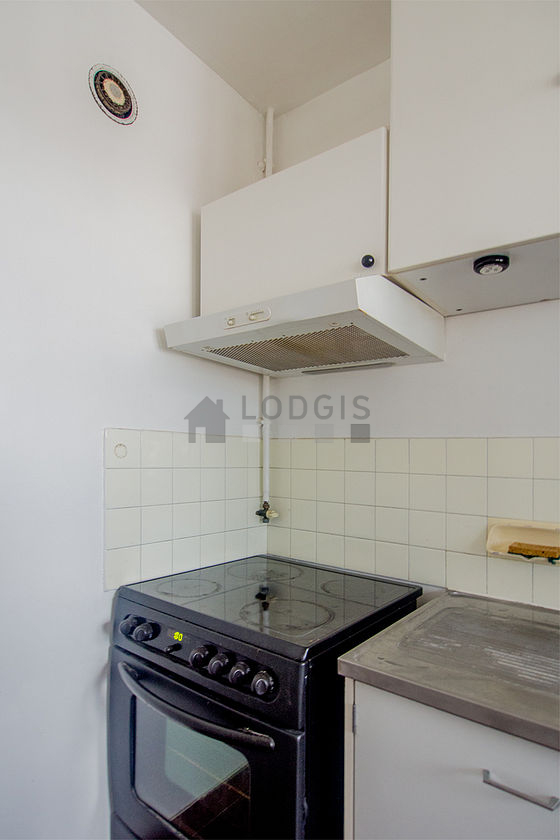 Kitchen equipped with washing machine, freezer