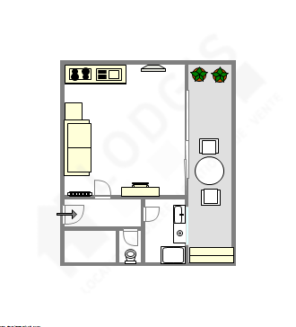 Appartamento Parigi 11° - Piantina interattiva