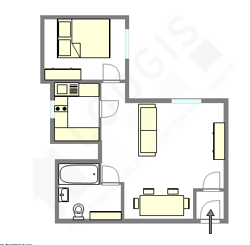 Apartamento Paris 2° - Plano interativo