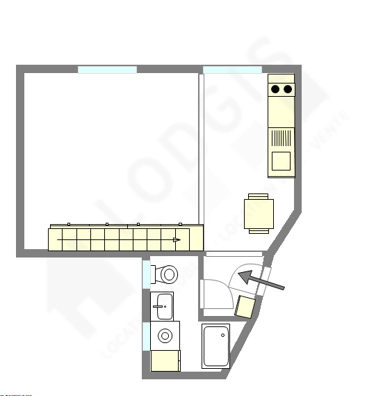 Apartamento París 4° - Plano interactivo