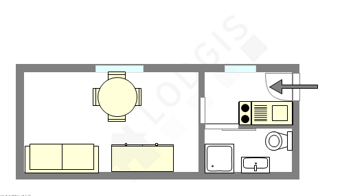 Appartement Paris 3° - Plan interactif