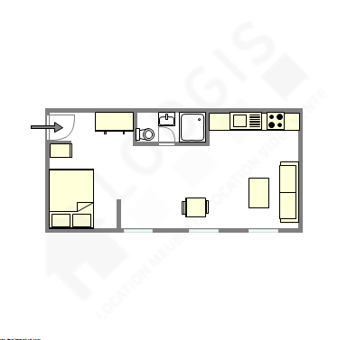 Квартира Париж 9° - Интерактивный план